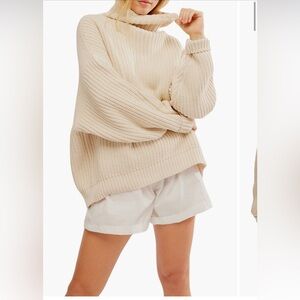EUC Free People Swim Too Deep Turtleneck Sweater
